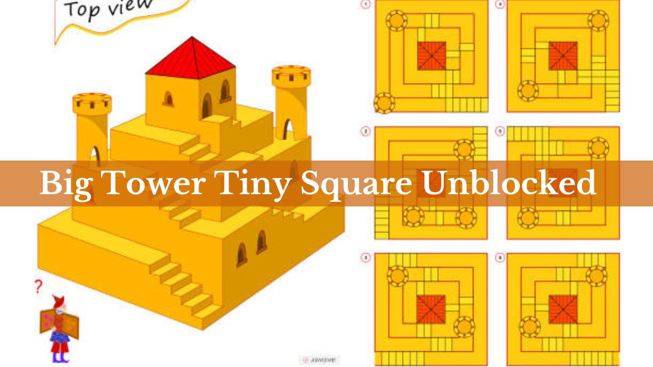 A screenshot of Big Tower Tiny Square unblocked gameplay showcasing a challenging level.