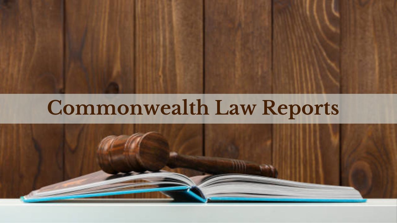 A collection of Commonwealth Law Reports on a desk, highlighting their role as essential resources for legal professionals.