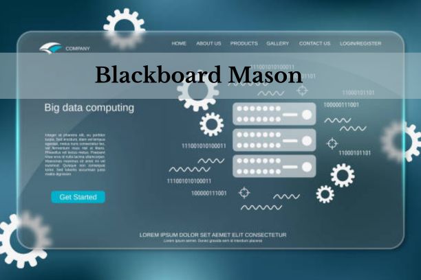 Blackboard Mason dashboard showcasing course modules and navigation tools.