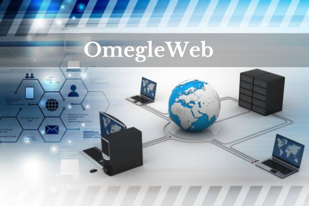 OmegleWeb video chat interface displaying user connections.