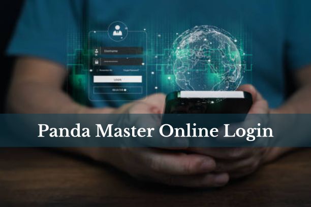 A screenshot of the Panda Master Online login page on a smartphone.